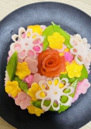 お花畑のちらし寿司-レシピのメイン写真