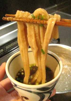 きな粉と小麦粉で作るきなこむぎこうどん-レシピのメイン写真