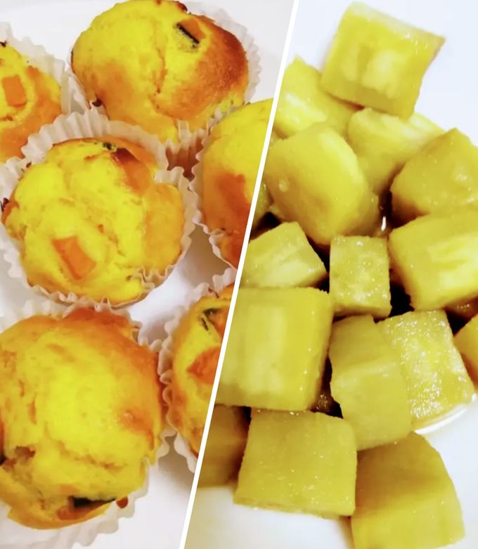 甘いシロップのさつまいも 甘いシロップのさつまいも