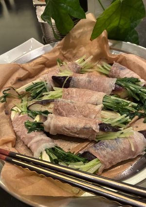 おかんレシピ𓀤𓀣茄子の豚肉巻き蒸し料理-レシピのメイン写真