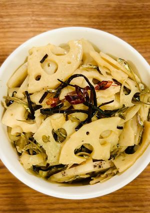 旨みたっぷり！塩昆布とバターのれんこん炒め⭐︎-レシピのメイン写真