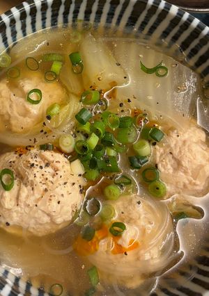 肉団子と白菜の春雨スープ-レシピのメイン写真
