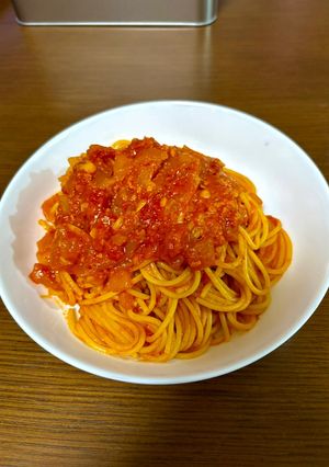 ニンニクトマトパスタ-レシピのメイン写真
