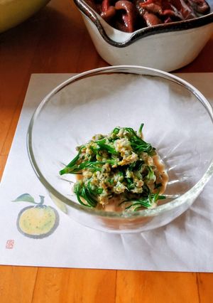 にらの花のおひたし〜マヨ醤油味〜-レシピのメイン写真