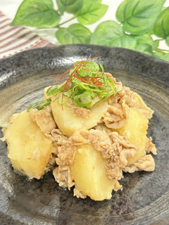 簡単(^^)麺つゆで豚バラとジャガイモ煮-レシピのメイン写真