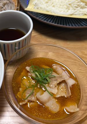 夏にオススメ♪豚しゃぶつけダレそうめん-レシピのメイン写真