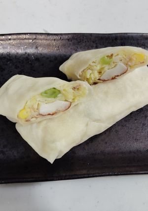 油を使わず焼くサラダ春巻き①-レシピのメイン写真