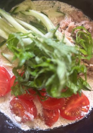 10分で簡単マヨつゆそうめん😋-レシピのメイン写真