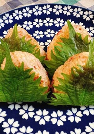 【使いきり】梅おかかの焼きおにぎり-レシピのメイン写真
