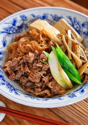 牛ごぼうのすき焼き風-レシピのメイン写真