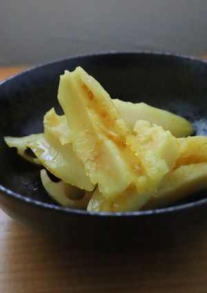 梅シロップ白梅酢カレー粉で蓮根の甘酢漬け-レシピのメイン写真