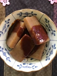 比較的簡単!蒟蒻の味噌田楽の作り方-レシピのメイン写真