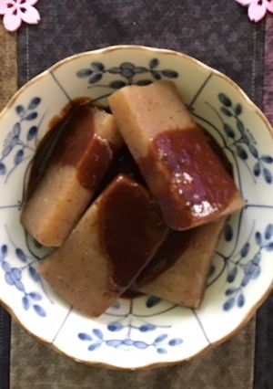 比較的簡単！蒟蒻の味噌田楽の作り方-レシピのメイン写真
