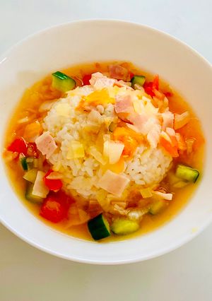 レンジで簡単！スープでさらっと朝ごはん-レシピのメイン写真