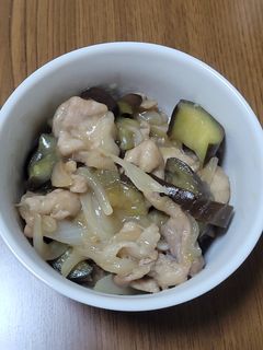 豚肉となすの甘酢炒め-レシピのメイン写真
