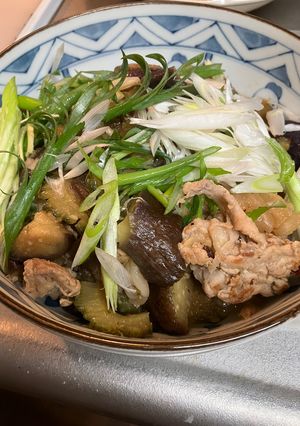 ナスとゴーヤの豚スタミナ炒め-レシピのメイン写真