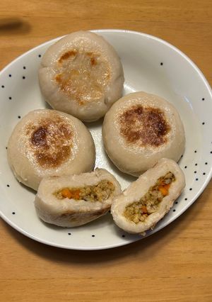 にんじんとしいたけのカレーおやき-レシピのメイン写真