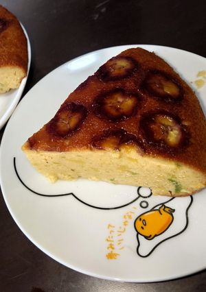 バナナとアボカドの米粉炊飯器パンケーキ-レシピのメイン写真