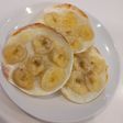 グリルで簡単餃子の皮でバナナピザ