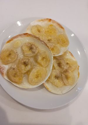 グリルで簡単餃子の皮でバナナピザ　-レシピのメイン写真