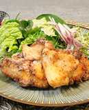 しっとりジューシー✨️米粉の鶏胸唐揚げ