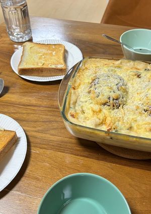 鶏胸肉とほうれん草と玉ねぎのグラタン-レシピのメイン写真