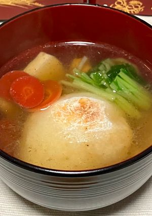 お雑煮におすまし醤油味-レシピのメイン写真