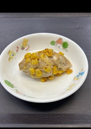 保育園のコーンハンバーグ-レシピのメイン写真