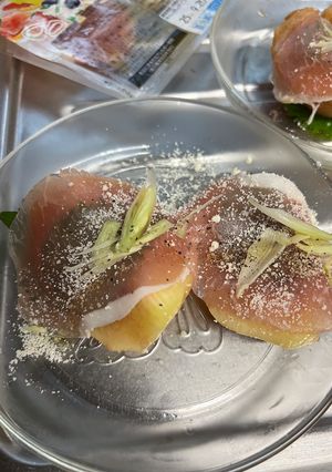 桃と生ハムサラダ-レシピのメイン写真