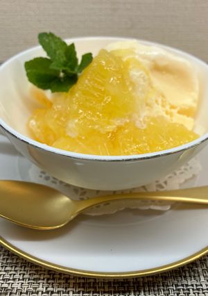 プルプルな夏蜜柑ゼリー🍊-レシピのメイン写真
