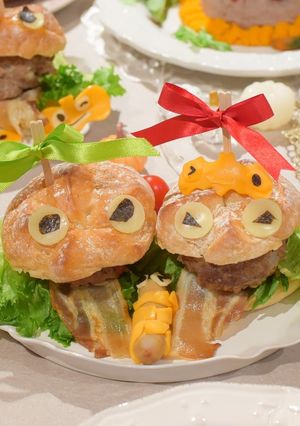 親子で作ろう！かわいいハロウィンバーガー-レシピのメイン写真