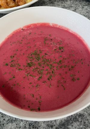 Beetroot potage soup:ビーツのポタージュスープ-レシピのメイン写真