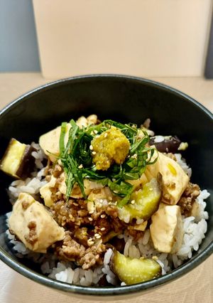 ウメテリ麻婆豆腐with極上茄子どん-レシピのメイン写真