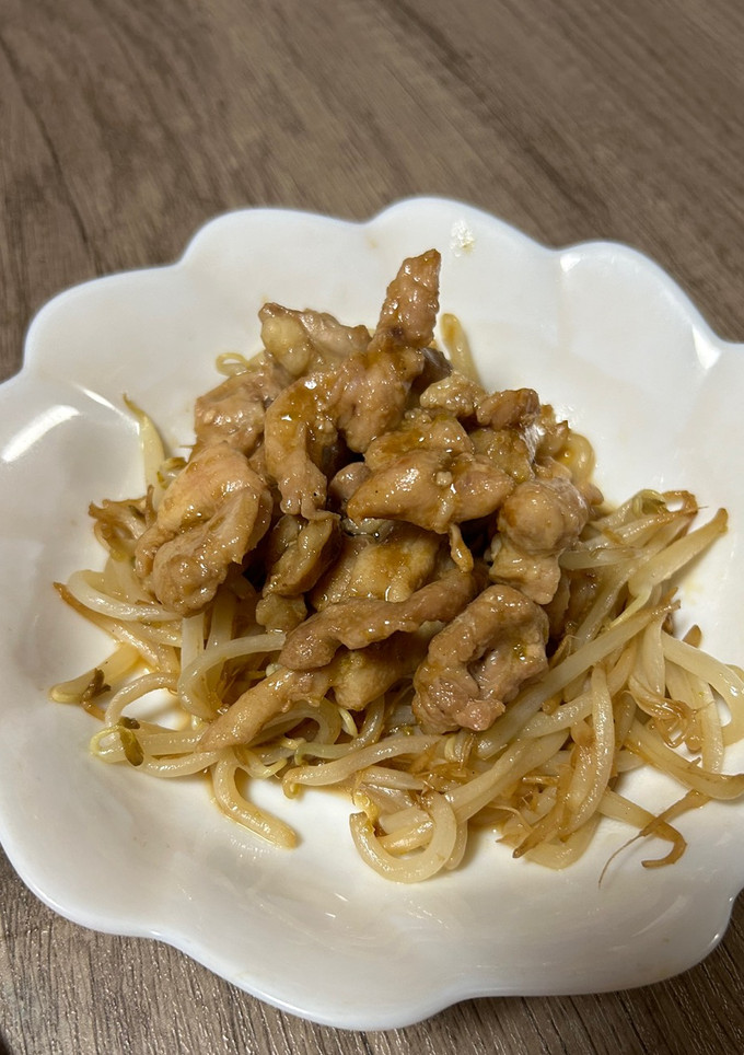 鶏せせりともやしの柚子胡椒炒め-レシピのメイン写真