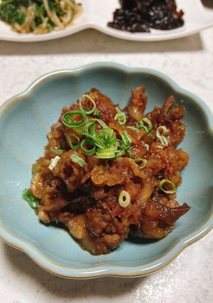 牛肉とスジ肉の甘辛炒め-レシピのメイン写真