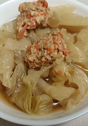 キャベツの鶏団子スープ-レシピのメイン写真