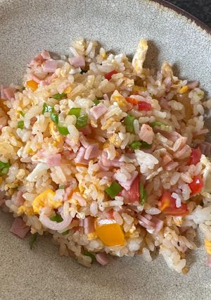 夏にサッパリ！ミニトマトチャーハン-レシピのメイン写真