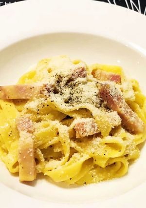 お店の味!濃厚カルボナーラパスタ-レシピのメイン写真