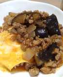 豚肉と茄子のトマトケチャップ丼