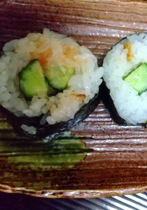 おにぎり海苔で巻き寿司を作ります。-レシピのメイン写真