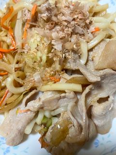 簡単 焼うどん(残り物で)-レシピのメイン写真