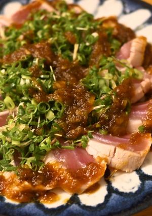 ビンチョウマグロの薬味とすりおろし玉ねぎ-レシピのメイン写真