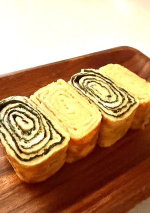 一度で作る♪海苔ハーフ卵焼き(お弁当)-レシピのメイン写真