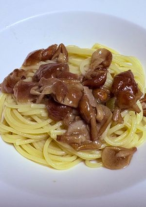 なめこのペペロンチーノパスタ❣️-レシピのメイン写真
