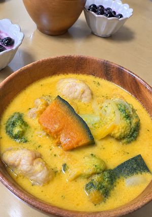 チーズでコク旨！かぼちゃのクリームスープ-レシピのメイン写真