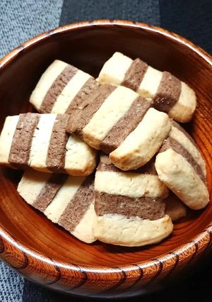 ココアとプレーンの米粉クッキー-レシピのメイン写真