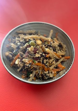 時短節約!業スー材料で簡単炒り豆腐-レシピのメイン写真