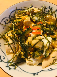 ゴーヤーを使った親子丼-レシピのメイン写真