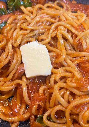 業スー18円太焼きそばでご馳走ナポリタン-レシピのメイン写真