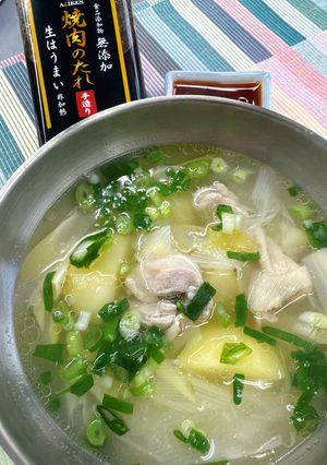 焼肉の生だれでお手軽韓国タッカンマリ鍋-レシピのメイン写真